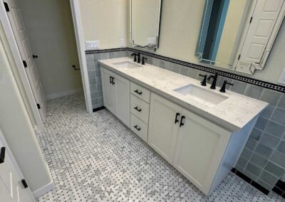 Photo of beautiful bathroom after renovations
